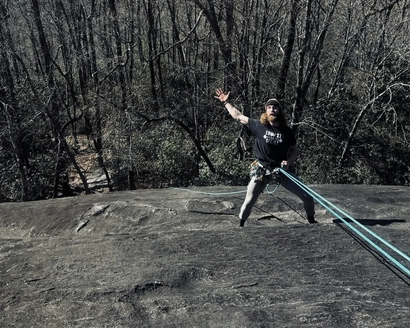 Dakota Hall training in western North Carolina