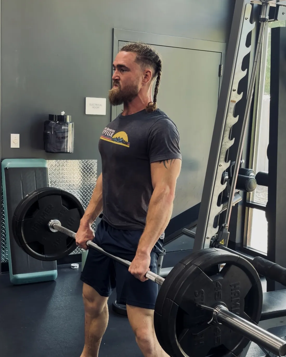 Dakota Hall strength training