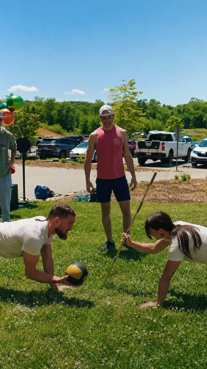 Outdoor coached training session